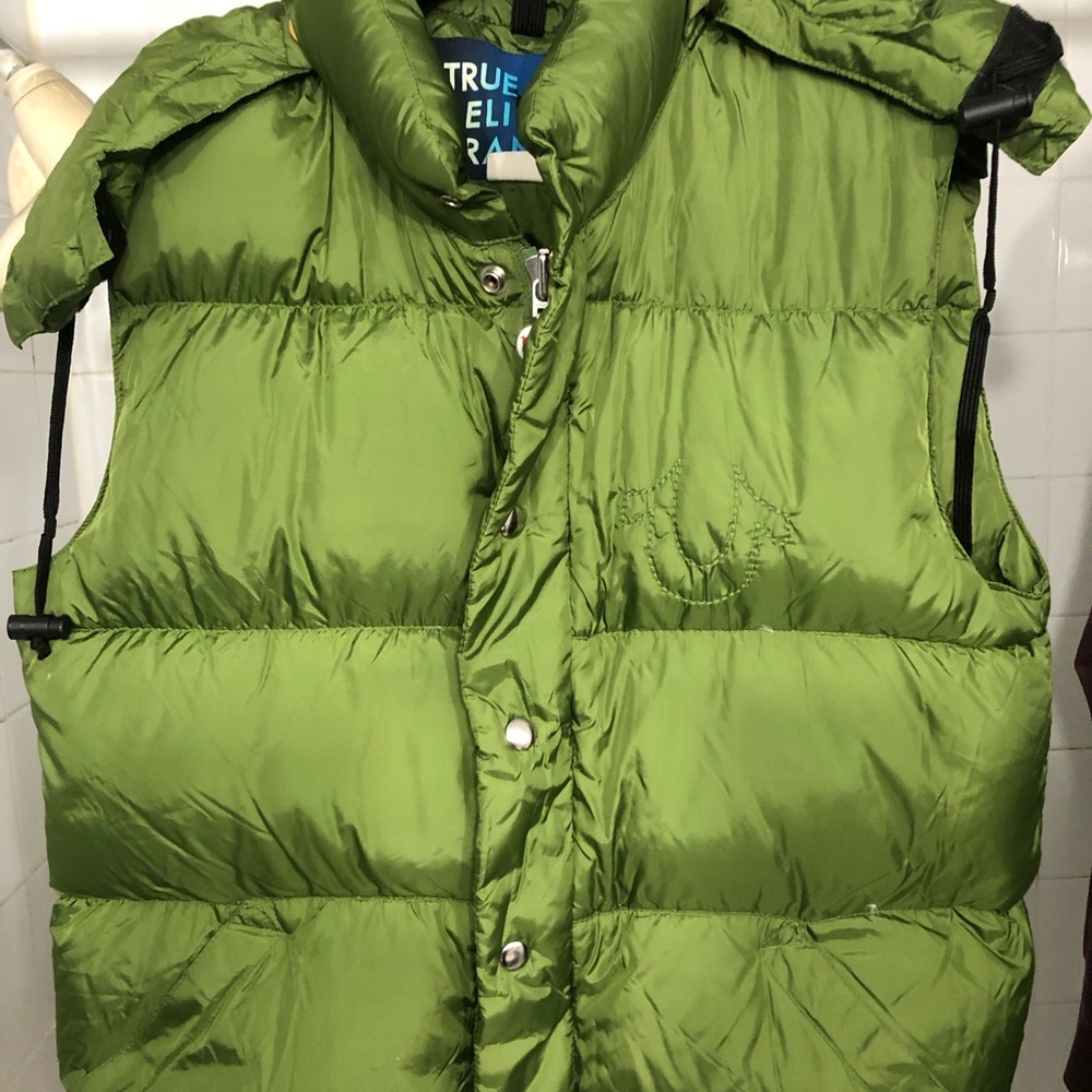 Signature True religion down insulated vest size s